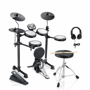 Электронная ударная установка DONNER DED-80P Electric Drum Set 5 Drums 3 Cymbals