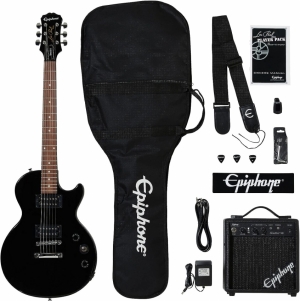 Комплект электрогитара EPIPHONE Les Paul Electric Guitar Player Pack Ebony