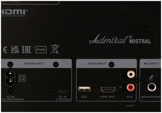 Беспроводная колонка Admiral Mistral Black