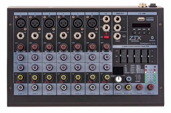 Микшерный пульт ZTX Audio Compact 6.1Fx