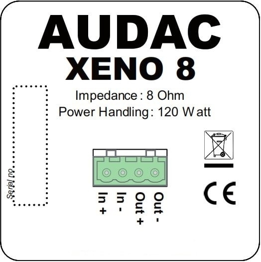 Акустическая система AUDAC XENO8/W