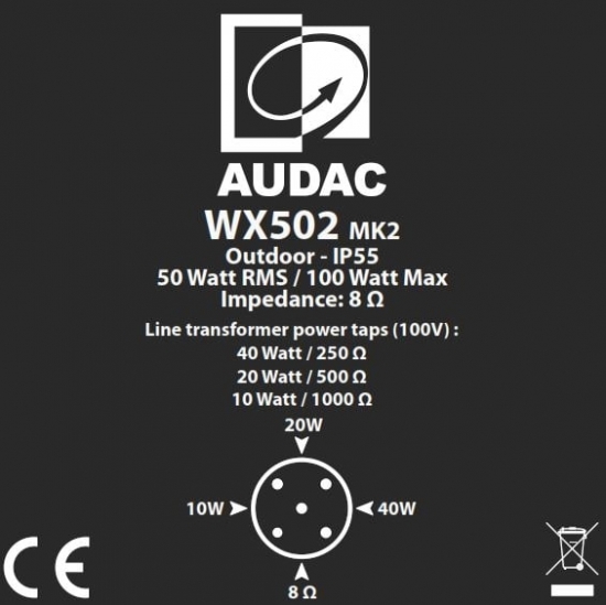 Акустическая система AUDAC WX502MK2/OB