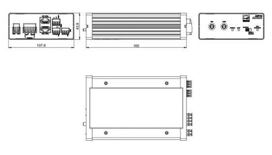 Микшер-усилитель AUDAC AMP22