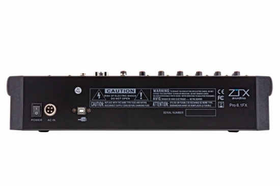 Микшерный пульт ZTX Audio Pro 6.1Fx