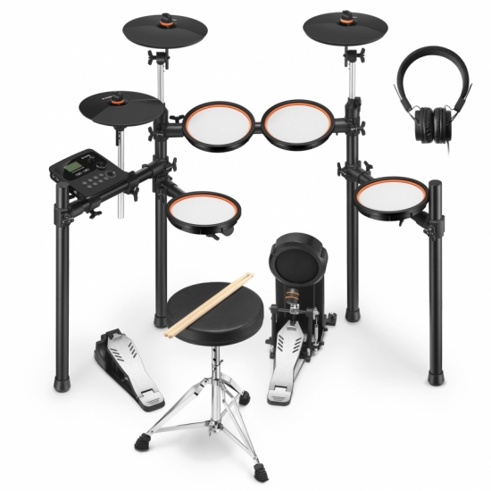 Электронная ударная установка DONNER DED-100 Electric Drum Set 5 Drums 3 Cymbals