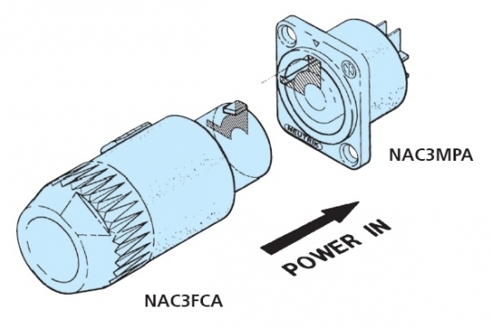 Разъём NEUTRIK NAC3FCA