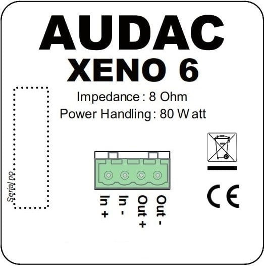 Акустическая система AUDAC XENO6/B