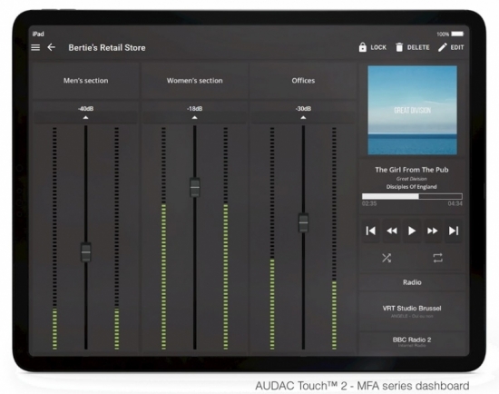 Микшер-усилитель AUDAC MFA208