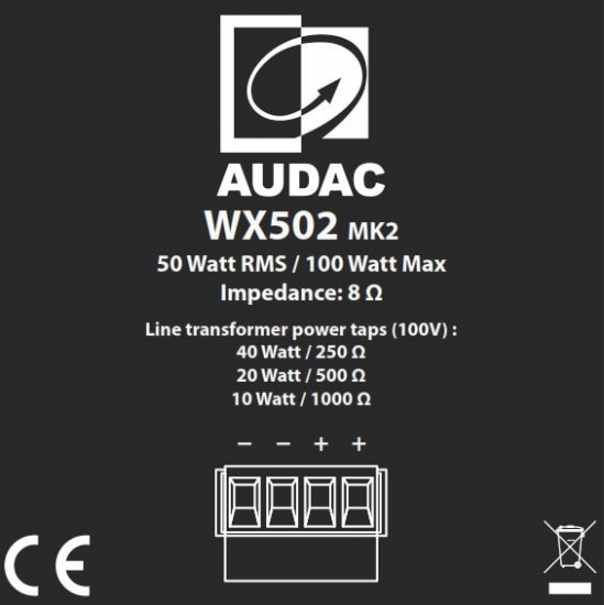 Акустическая система AUDAC WX802MK2/B