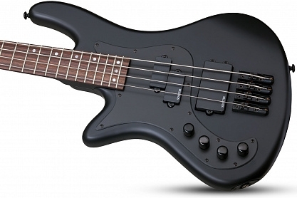 Леворукая бас-гитара SCHECTER STILETTO STEALTH-4 SBK L/H