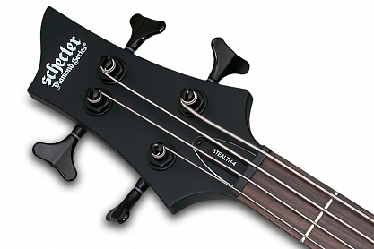 Леворукая бас-гитара SCHECTER STILETTO STEALTH-4 SBK L/H